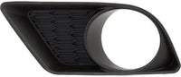 Set Of 2 Front Fog Light Moldings Textured Plastic Right Passenger & Left Driver Side Direct Replacement Compatible With 2011-2014 Dodge Charger CH1039133 CH1038133 68092572AA
