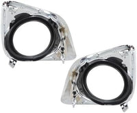 Set Of 2 Front Fog Light Molding Chrome Left Driver & Right Passenger Side Direct Replacement Compatible With 2013-2016 Toyota Venza TO1039183 TO1038183 520300T010 520400T010