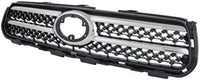 Front Grille Assembly Primed Shell And Insert With Chrome Molding Plastic Direct Replacement Compatible With 2006-2008 Toyota RAV4 TO1200292 5310142180