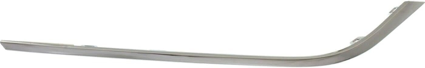 Set Of 2 Front Bumper Trim Chrome Plastic Left Driver & Right Passenger Side Direct Replacement Compatible With 2012-2015 Volkswagen Passat VW1046107 VW1047107