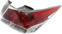 Set Of 2 Tail Light Assembly Plastic Left Driver & Right Passenger Side Direct Replacement Compatible With 2008-2012 Honda Accord HO2801172 HO2800172 33500TA0A01 33550TA0A01