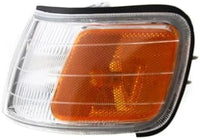 Set Of 2 Front Corner Lamps Plastic Left Driver & Right Passenger Side Direct Replacement Compatible With 1994-1997 Honda Accord HO2551109 HO2550109 34300SV4A02 34350SV4A02