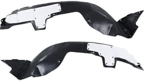Set Of 2 Front Fender Liner Right Passenger & Left Driver Side Direct Replacement Compatible With 2014-2016 Kia Forte / Forte5 KI1249122 KI1248122 86812A7000 86811A7000