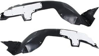 Set Of 2 Front Fender Liner Right Passenger & Left Driver Side Direct Replacement Compatible With 2014-2016 Kia Forte / Forte5 KI1249122 KI1248122 86812A7000 86811A7000