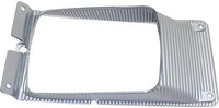 Set Of 2 Front Headlight Bezel Chrome Plastic Left Driver & Right Passenger Side Direct Replacement Compatible With 1995-2004 International 3800/4700 / 8100HD IH2511100 IH2510100