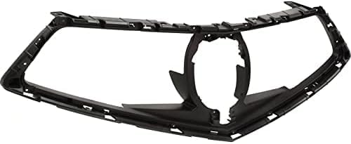 Front Grille Frame Textured Plastic Direct Replacement Compatible With 2018-2020 Acura TLX AC1200131 71121TZ3A11