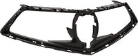 Front Grille Frame Textured Plastic Direct Replacement Compatible With 2018-2020 Acura TLX AC1200131 71121TZ3A11