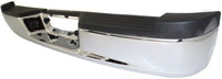 Step Bumper Assembly Chrome Steel Direct Replacement Compatible With 2005-2011 Dodge Dakota CH1103113 55077653AE