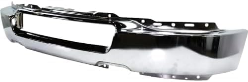 Front Bumper Face Bar Chrome Steel Without Fog Light Holes Direct Replacement Compatible With 2004-2006 Ford F-150 FO1002388 4L3Z17757AA