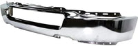 Front Bumper Face Bar Chrome Steel Without Fog Light Holes Direct Replacement Compatible With 2004-2006 Ford F-150 FO1002388 4L3Z17757AA
