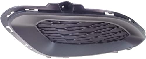Set Of 2 Front Fog Light Cover Primed Plastic Right Passenger & Left Driver Side Direct Replacement Compatible With 2012-2015 Kia Rio KI1039122 KI1038122 865241W200 865231W200