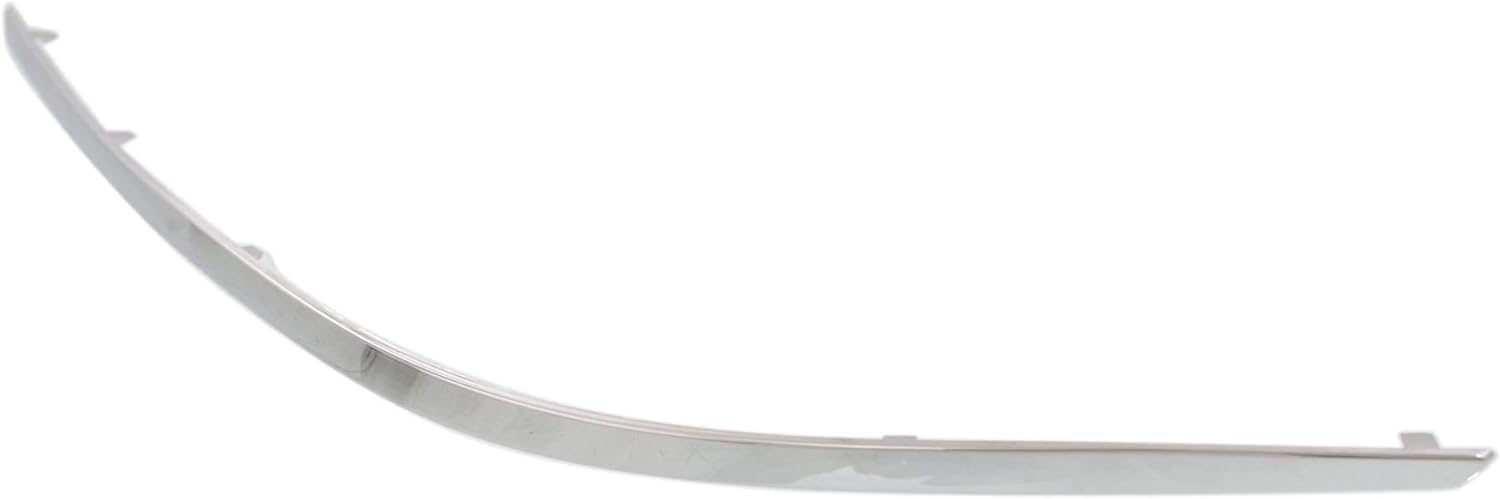 Front Bumper Outer Trim Molding Chrome Direct Replacement Compatible With 2010-2013 Mercedes Benz E-Class MB1046115 2078851921