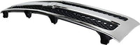 Front Grille Chrome Shell With Textured Insert + Bumper Outer Fillers Left & Right Side Direct Replacement Compatible With 2007-2013 Chevrolet Silverado 1500 GM1200572 GM1088172