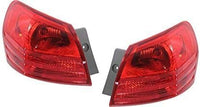 Set Of 2 Tail Light Outer Assembly Plastic Left Driver & Right Passenger Side Direct Replacement Compatible With 2008-2013 Nissan Rogue / 2014-2015 Select NI2801183 NI2800183