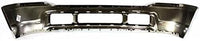 Front Bumper Chrome Steel With Holes For Lower Cover + Upper Valance Textured Direct Replacement Compatible With 1999-2004 Ford F-Series Super Duty/Excursion FO1002375 FO1095176