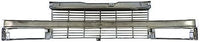 Front Grille Chrome & Silver With Composite Headlight Direct Replacement Compatible With 1996-2005 Chevrolet Astro GM1200371 19130758