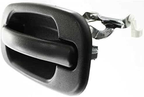 Rear Exterior Door Handle Textured Without Keyhole Left Driver Side Direct Replacement Compatible with 1999-2006 Chevrolet Silverado/GMC Sierra GM1520105 15721571 19356470