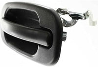 Rear Exterior Door Handle Textured Without Keyhole Left Driver Side Direct Replacement Compatible with 1999-2006 Chevrolet Silverado/GMC Sierra GM1520105 15721571 19356470