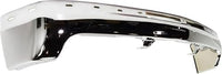 Front Bumper Chrome Steel With Brackets + Upper Cover + Lower Valance Air Deflector Textured Gray Direct Replacement Compatible With 2000-2006 Chevrolet Tahoe GM1003127 GM1051103