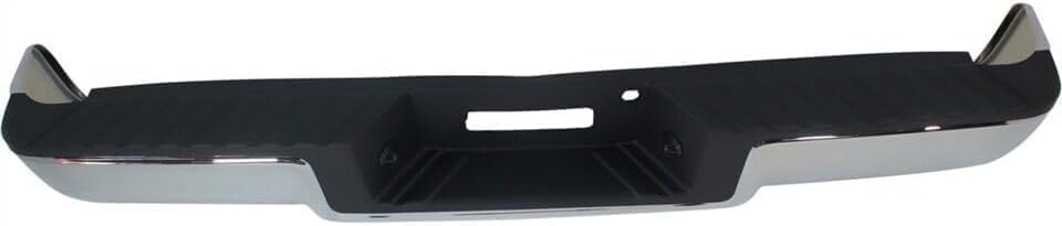 Step Bumper Assembly Chrome Steel Rear Without Object Sensor Holes & Towing Package Direct Replacement Compatible With 2006-2008 Ford F-150 / Lincoln Mark LT FO1103136 8L3Z17906B-PFM