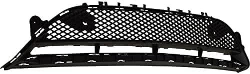 Front Bumper Center Grille Black Plastic Direct Replacement Compatible With 2017-2020 Mercedes Benz E-Class MB1036156 2138856900