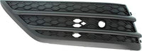 Set Of 2 Front Bumper Grille Outer Textured Plastic Left Driver & Right Passenger Side Direct Replacement Compatible With 2016-2018 Honda Pilot HO1039131 HO1038131