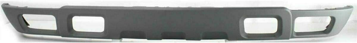 Front Bumper Primed Steel + Upper Cover + Lower Valance Textured Direct Replacement Compatible With Chevrolet Silverado 1500 2003-2006 GM1002417 GM1092173 GM1051110 15139805 89025748