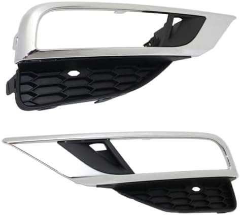 Set Of 2 Front Fog Light Molding Chrome Left Driver & Right Passenger Side Direct Replacement Compatible With 2015-2016 Honda CR-V HO1038124 HO1039124 71103T1WA00 71108T1WA00