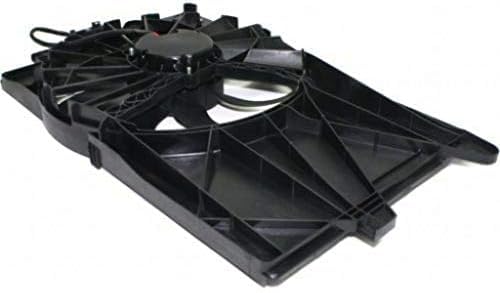 Front Radiator Cooling Fan Assembly Plastic Direct Replacement Compatible with 2012-2019 Fiat 500 FI3115100 68184569AC