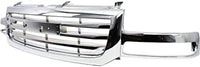 Front Grille Chrome Shell & Insert Direct Replacement Compatible With 2003-2006 GMC Sierra 1500/2003-2004 2500 19130791-PFM