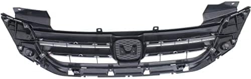Front Grille Textured Shell And Insert Plastic Direct Replacement Compatible With 2013-2015 Honda Accord HO1200214 71121T2FA01