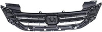 Front Grille Textured Shell And Insert Plastic Direct Replacement Compatible With 2013-2015 Honda Accord HO1200214 71121T2FA01