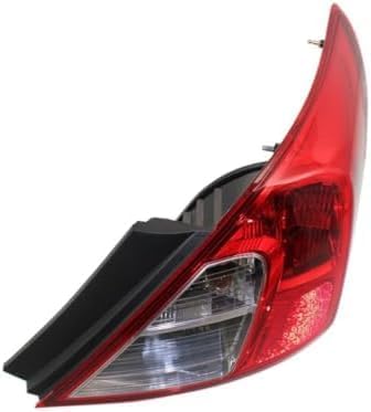 Set Of 2 Tail Light Outer Assembly Plastic Left Driver & Right Passenger Side Direct Replacement Compatible With 2012-2019 Nissan Versa NI2801194 NI2800194 265503AN0A 265553AN0A