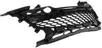 Front Bumper Grille Textured Gray Plastic Direct Replacement Compatible With 2012-2013 Mazda 3 MA1036116 BGV4501T1B