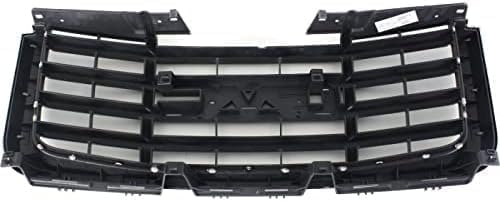 Front Grille Chrome Shell With Textured Gray Insert Direct Replacement Compatible With 2007-2010 GMC Sierra GM1200613 25825523