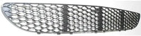 Front Bumper Center Grille Textured Plastic Direct Replacement Compatible With 2005-2006 Mercedes Benz E-Class MB1036106 2118850053