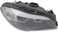 Front Headlight Assembly Halogen Right Passenger Side Direct Replacement Compatible With 2011-2013 BMW 5-Series BM2503174 63117203244