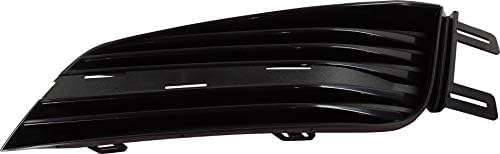 Set Of 2 Front Bumper Grille Primed Plastic Left Driver & Right Passenger Side Direct Replacement Compatible With 2015-2019 Cadillac ATS GM1039244 GM1038244 23260823 23230583