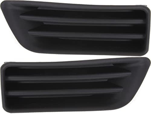Set Of 2 Front Fog Light Cover Primed Left Driver & Right Passenger Side Direct Replacement Compatible With 2006-2007 Honda Accord HO1039107 HO1038107 71103SDAA00 71108SDAA00