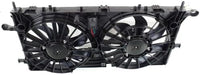 Front Radiator Dual Cooling Fan Assembly Plastic Direct Replacement Compatible with 2006-2009 Chevrolet Uplander GM3115228 15907032-PFM