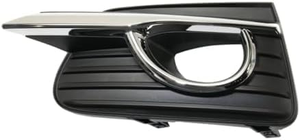 Set Of 2 Front Fog Light Molding Primed With Chrome Trim Plastic Left Driver & Right Passenger Side Direct Replacement Compatible 2014-2017 Infiniti Q50 IN1039105 IN1038105