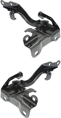 Set of 2 Front Hood Hinge Steel Right Passenger & Left Driver Side Direct Replacement Compatible with 2007-2013 Toyota Tundra / 2008-2020 Sequoia TO1236185 TO1236186 534100C020