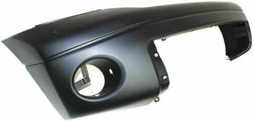 Front Bumper Cover Primed With Fog Light Holes & Without Parking Aid Sensor Holes Direct Replacement Compatible With 2007-2013 Toyota Tundra TO1000332 521190C944