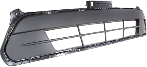Front Bumper Grille Textured Plastic Without Fog Lights Holes Direct Replacement Compatible With 2016-2018 Kia Sorento KI1036129 86522C6000