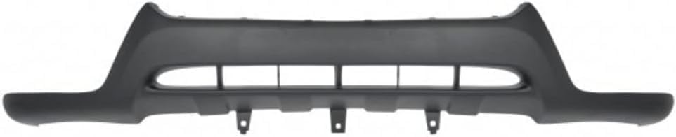 Front Bumper Cover Primed Plastic + Lower Valance + Grille Textured + Fog Light Cover Left Driver & Right Passenger Side Direct Replacement Compatible With 2010-2012 Hyundai Santa Fe