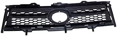 Front Grille Assembly Textured Shell And Insert + Bumper Upper & Lower Grilles Plastic Direct Replacement Compatible With 2009-2012 Toyota RAV4 TO1036114 TO1036115 TO1200315