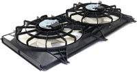 Front Radiator Dual Fan Assembly Plastic Direct Replacement Compatible with 2012-2015 Chevrolet Camaro GM3115245 22762592-PFM