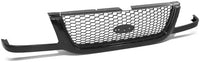 Front Grille Assembly Primed Shell And Painted Dark Gray Mesh Insert Direct Replacement Compatible With 2001-2003 Ford Ranger FO1200395 3L5Z8200BA