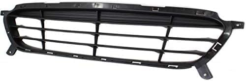 Front Bumper Grille Primed Plastic Direct Replacement Compatible With 2012-2014 Hyundai Accent HY1036116 865611R000