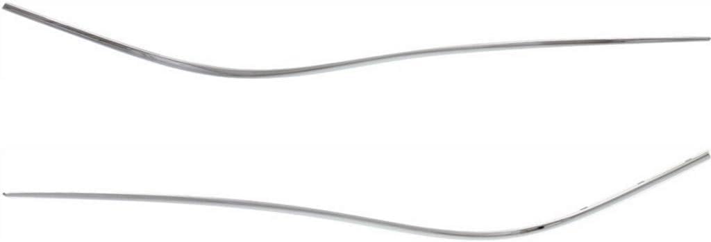 Set Of 2 Rear Bumper Side Cover Trim Chrome Left Driver & Right Passenger Side Direct Replacement Compatible With 2003-2009 Mercedes Benz CLK-Class Mb1147111 Mb1146111 2098850621